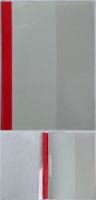 Schnellhefter A4 rot/grau mit Seitenfach