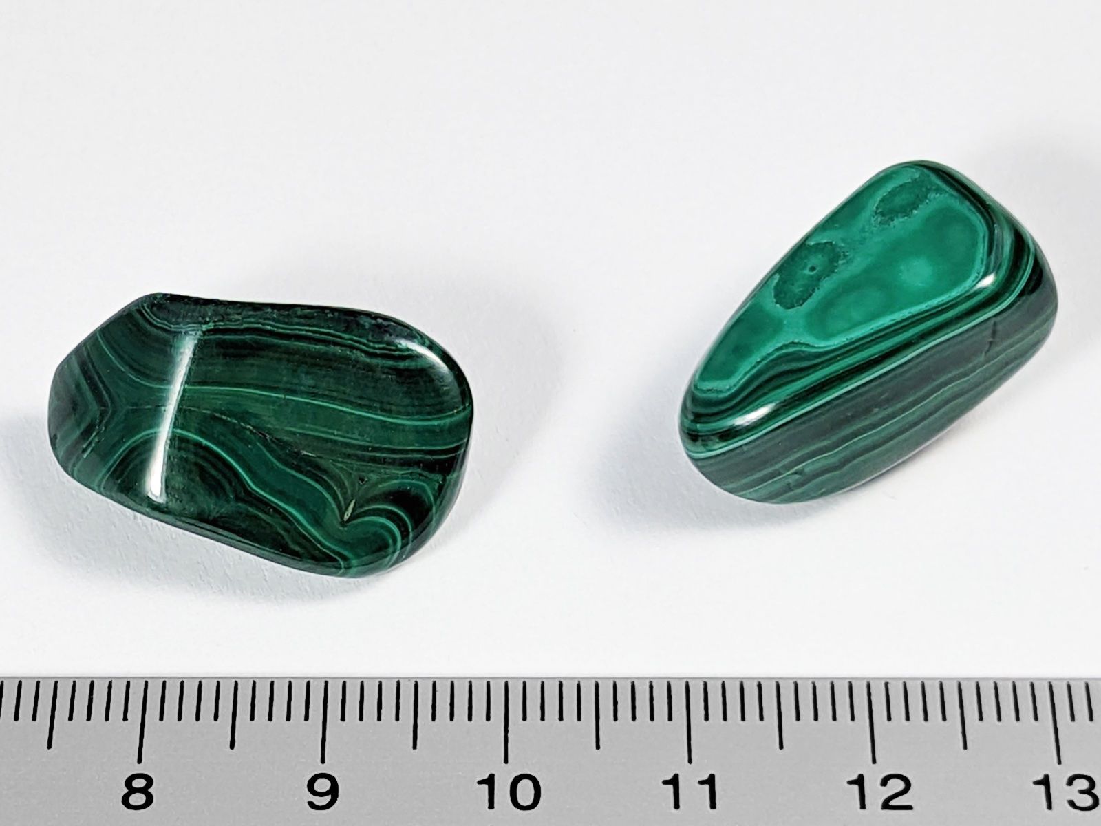 Minerali & Pietre curative: Malachit ca.24mm 2Stk. 15.50 Gramm – Nuovo e nell'imballaggio originale da Meilen venduto da StoneGarden