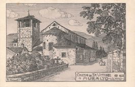 Locarno Muralto (TI) Chiesa di San Vittore disegno artistico