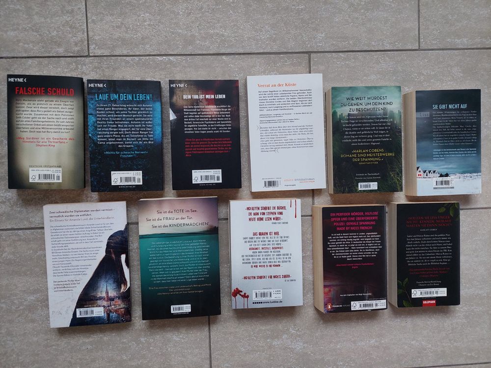 Bücherpaket - 11 spannende Thriller Romane 2