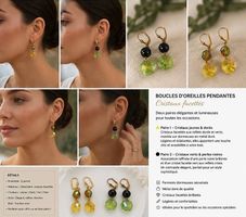 Vends lot Boucles D'Oreilles  Pendantes Femme