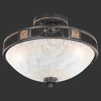 Deckenleuchte, Antik, Glas, 42 cm Ø