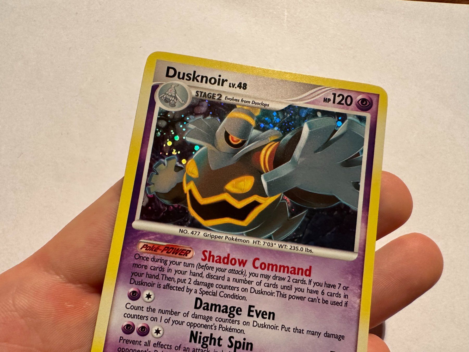 Pokémon Cartes à collectionner: Dusknoir holo D&P Stormfront EN – D'occasion à Hagendorn par Pokecollectorch 4