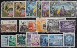 Ecuador Lot mit alten Werten V