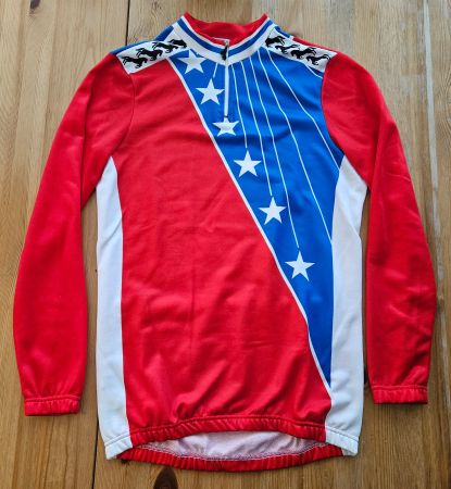 Radtrikot Blacky vintage Grösse L Velo Fahrrad Trikot