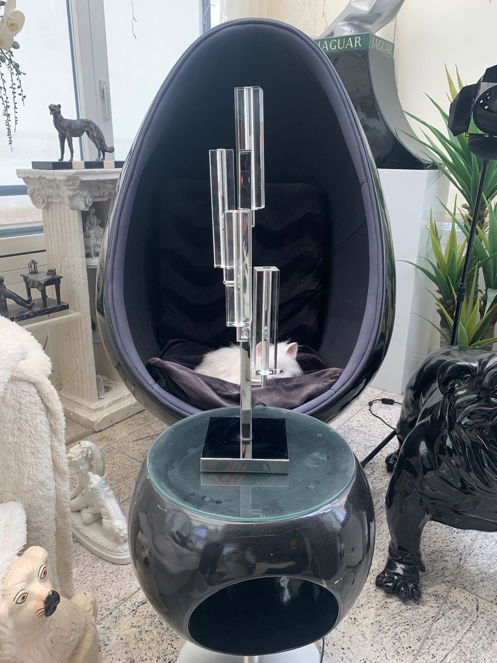Lampade: Rare Wofi Vintage Design Lampe Chrom/Glas – Usato da Rothrist venduto da Oddymanliane 7