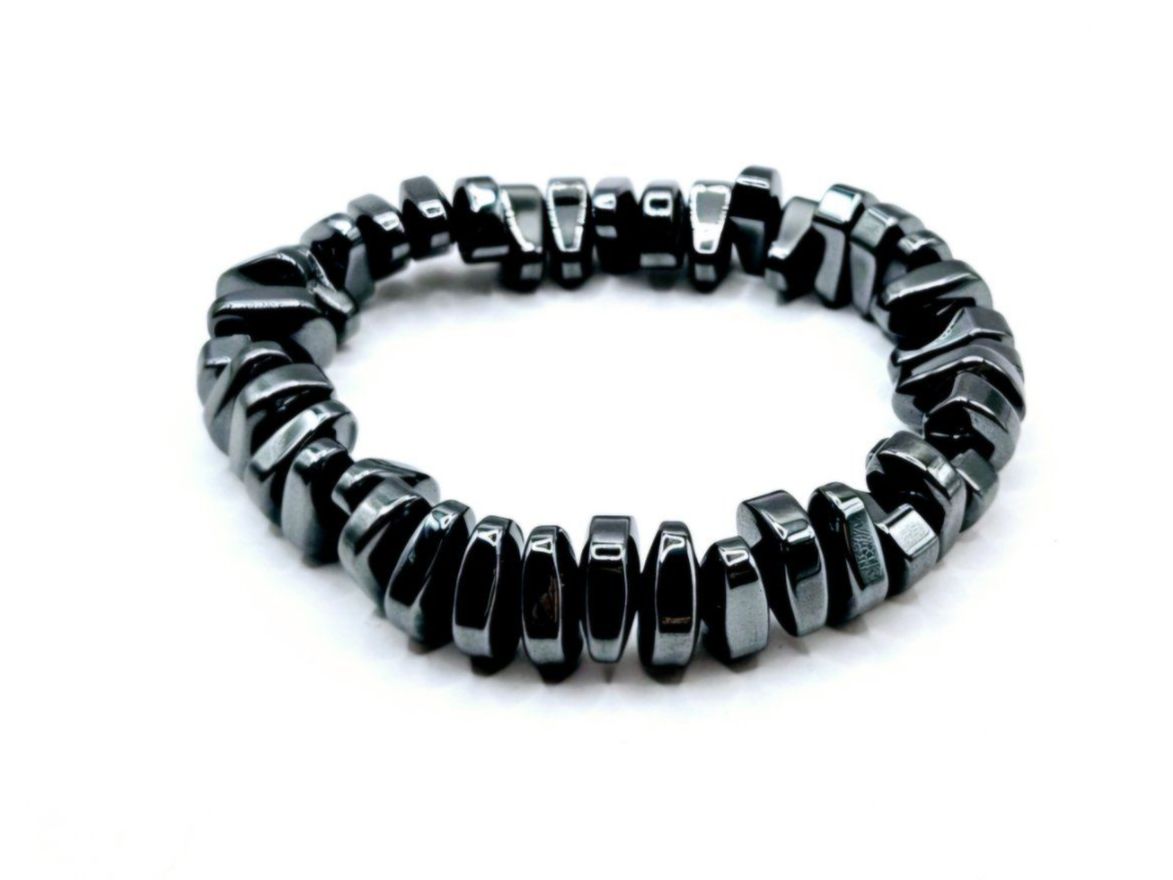Bracciali & Braccialetti: Herrenarmband Hämatit/Blutstein Heilsteine/Edelsteine – Nuovo e nell'imballaggio originale da Thalwil venduto da Seasons-Schmuck