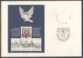 1995, FDC, Block Basler Taube (Nr. W79), Grossformat E6
