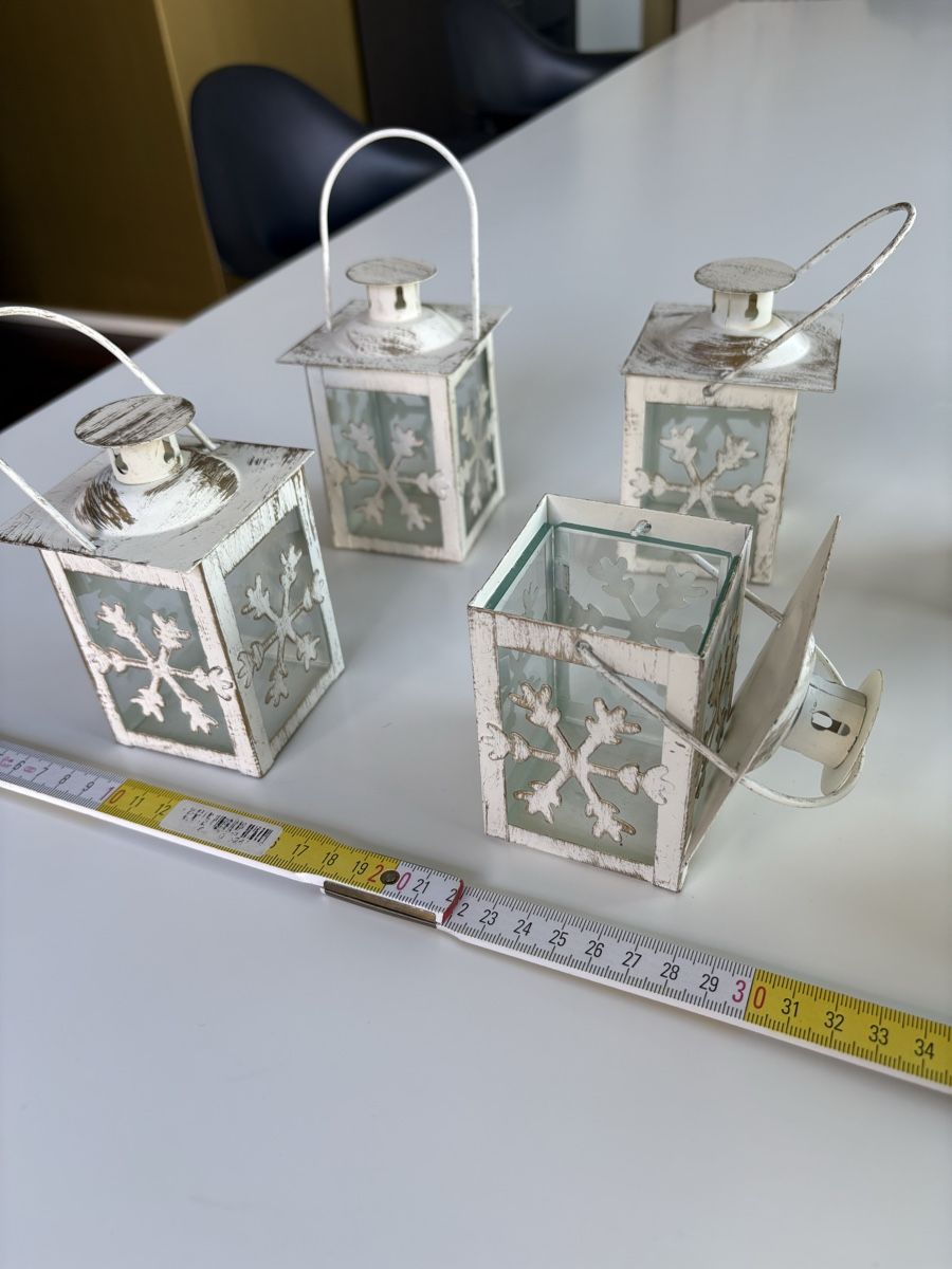 Lanterne: Windlicht / weiss / Gold / Shabby chic – Usato da Zürich venduto da seb_8rsb