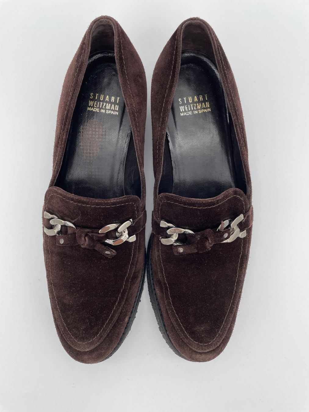Stuart Weitzman Scarpe da donna: Stuart Weitzman Suede Loafer EU 39 Braun – Usato da Zürich venduto da shoe_shop 4
