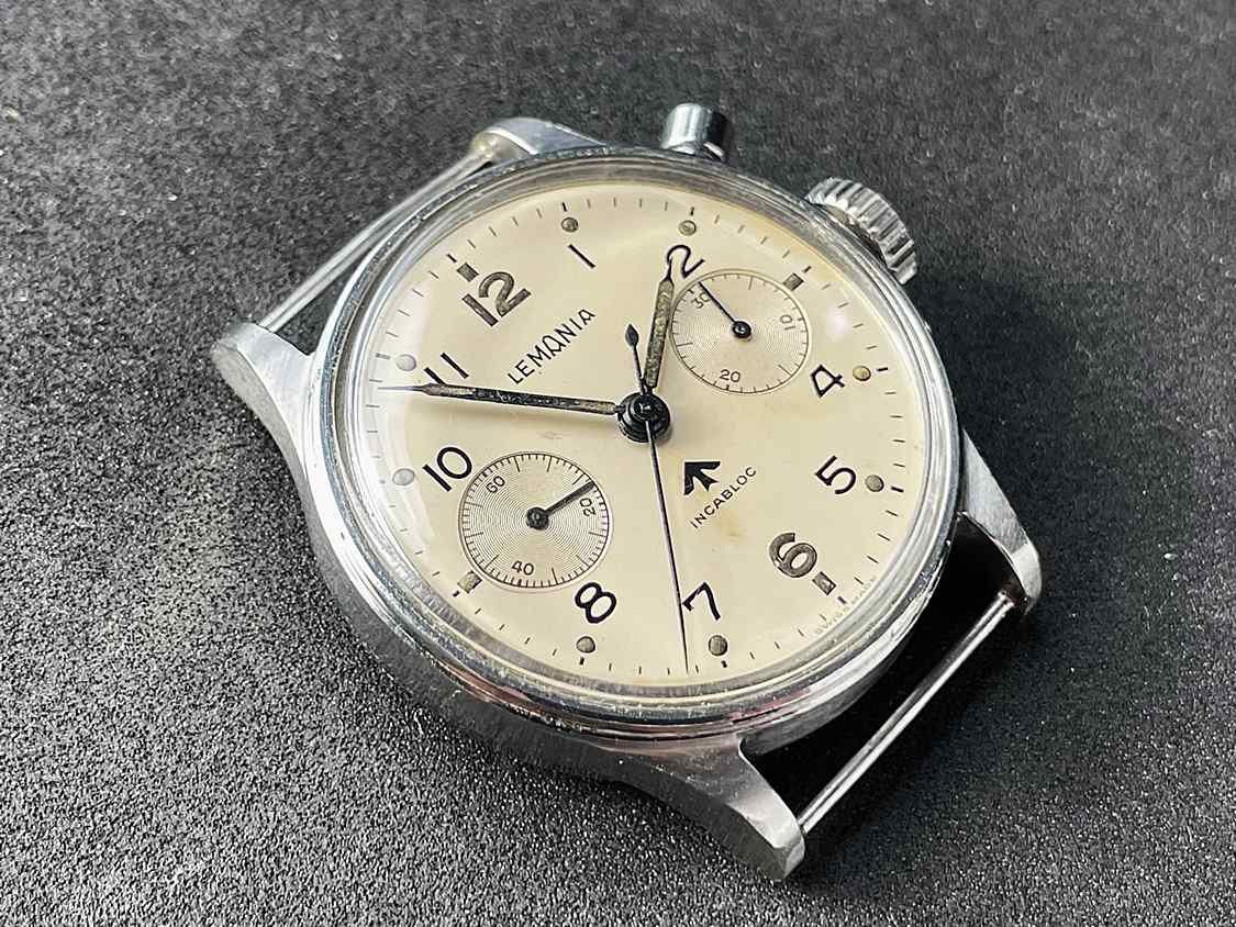 Lemania Orologi: Lemania MK I Monopusher Chronograph Reference 6B/551 – Usato da Luzern venduto da ChronoScope6004 7