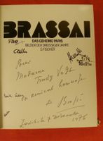 BRASSAI WIDMUNGSEXEMPLAR, AUTOGRAPH, AUTOGRAMM