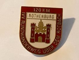 1 Pin Rundwanderung über den Rotbach Rothenburg 120km