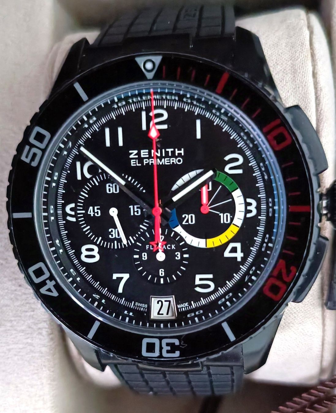 Zenith Orologi: Zenith El Primero Stratos Flyback Rainbow Limited Edition – Nuovo (secondo la descrizione) da Sierre venduto da imaginations 1