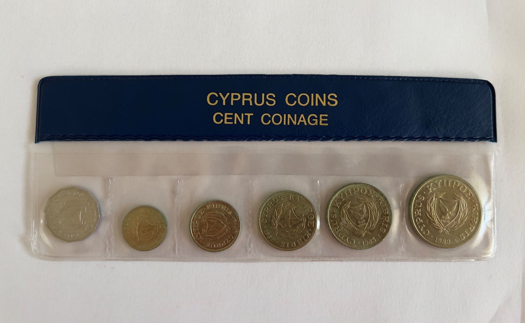 Alle Münzen: 6 Münzen aus Zypern. 1983-1989 – Neu (gemäss Beschreibung) aus Adliswil von 0ml4t