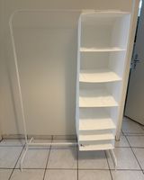 clothes rack weisser IKEA-Kleiderständer mit Staufächern