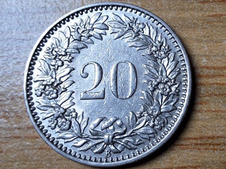 Tutti le monete: 20 Rappen 1936 – Usato da Münchenstein venduto da purbach1 5