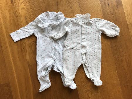 Baby Strampler 2er Set (Petit Bateau und Manor)