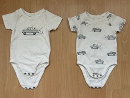2x Kurzarm Bodys Gr. 50 für Baby