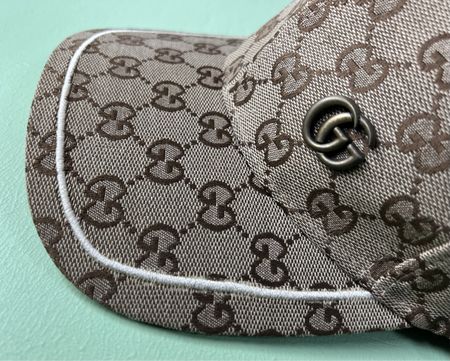 GUCCI Cap Beige mit Logo GG Bronce NEU