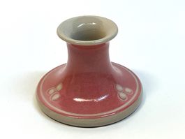 Vintage Kerzenhalter Steinzeug SEBASTIAN DANMARK ROSA 1970er