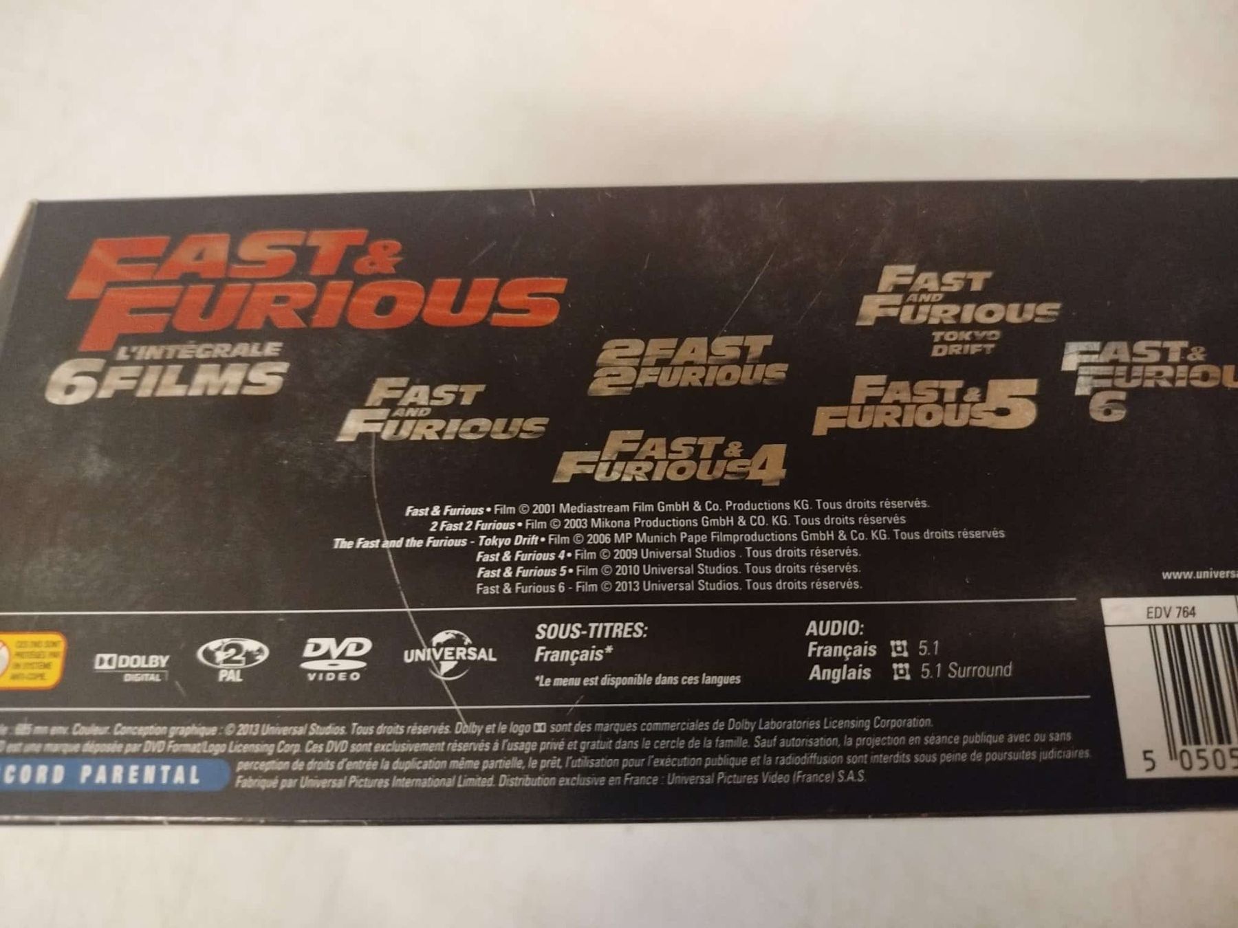 Tutti i DVDs: Dvd   Fast & Furious 1-6 – Usato da La Chaux-de-Fonds venduto da Emmaus2300CDF 2