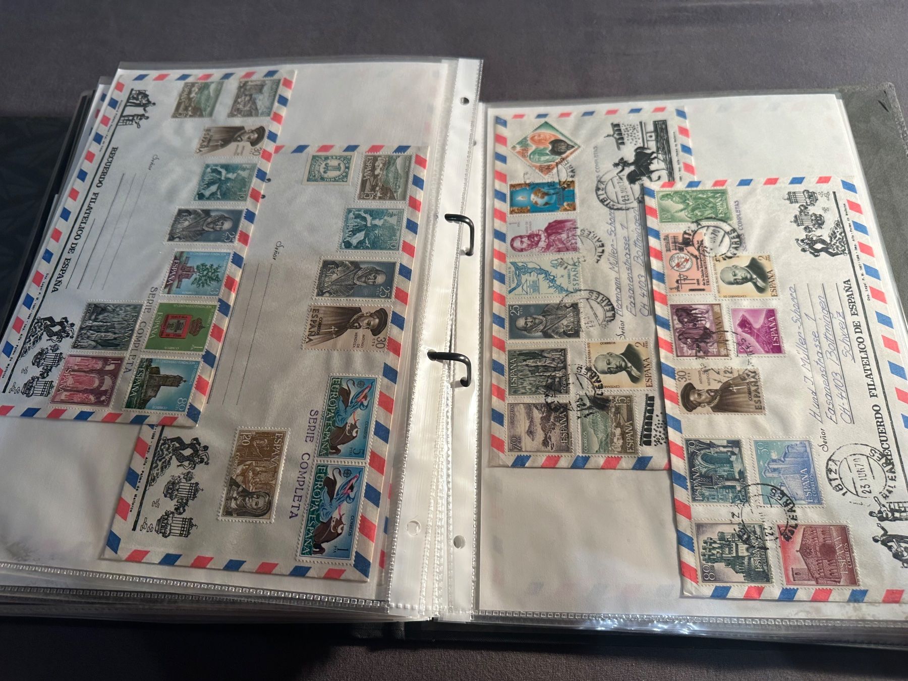 Tutti i francobolli: Sammlung Briefe + Flugpost Österreich, Spanien - Weltweit – Usato da Stettfurt venduto da 2442 1