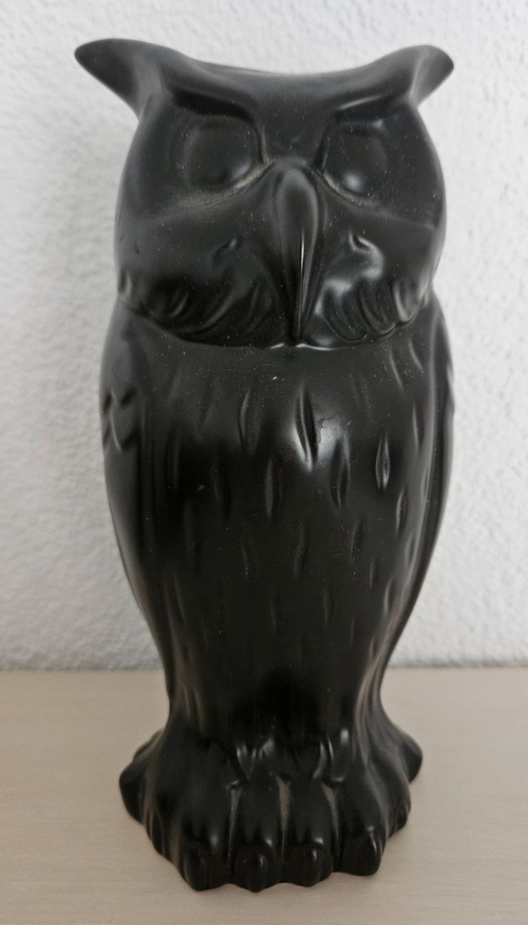 Figuren: Schwarze Eule Deko – Gebraucht aus Weinfelden von heibo02