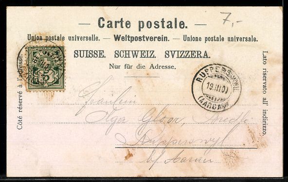 Cartes postales: AK Aarau, Altes Schlössli – D'occasion à Berlin par bartko-reher 1