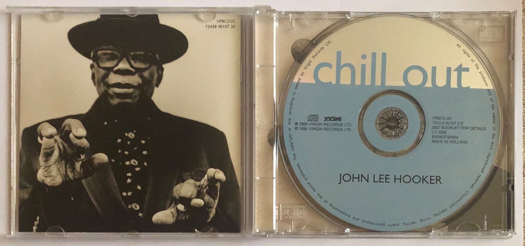 CDs: JOHN LEE HOOKER - CHILL OUT – Gebraucht aus Poliez-Pittet von Newtown-Records 2