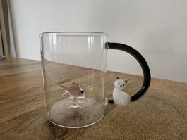 Ichendorf Milano Tabby Cat Tasse - Katze & Fisch