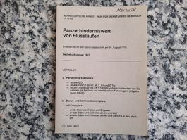 Panzerhinderniswert von Flussläufen