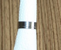 Fingerring Stahl silber Ø 18mm NEU (21)