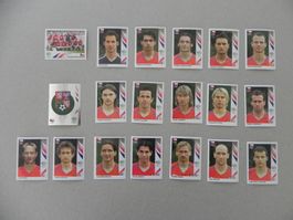 Panini Fussball WM 2006 Tschechien 359 - 377 Komplett !