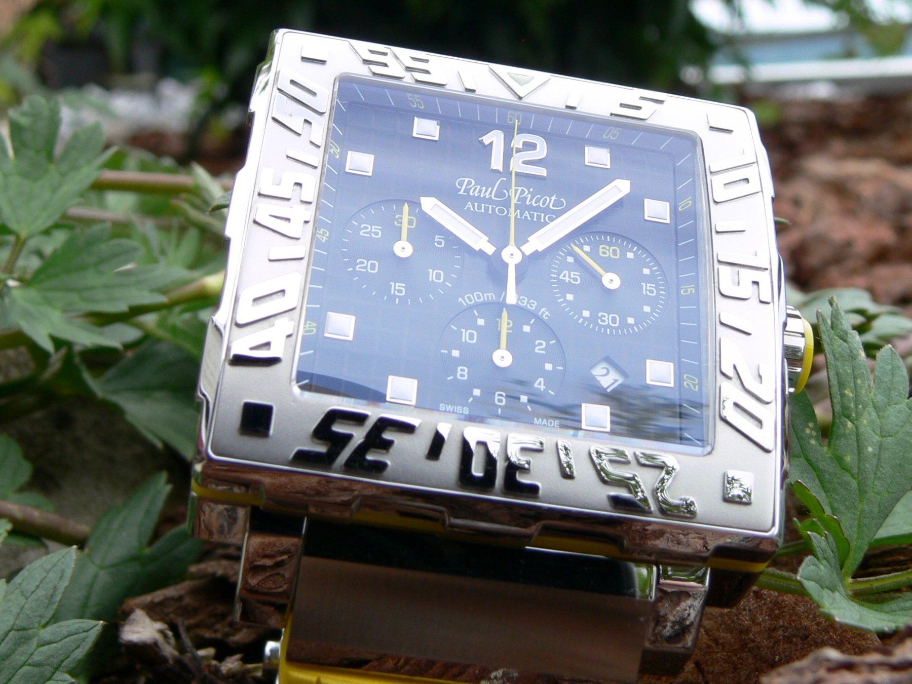 Paul Picot Orologi: Paul Picot Plongeur C-Type Carre Chrono Automatic - soHammer – Nuovo (secondo la descrizione) da Remigen venduto da Kelias 5