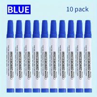 10 Blaue Whiteboard Marker, neu & ungebraucht