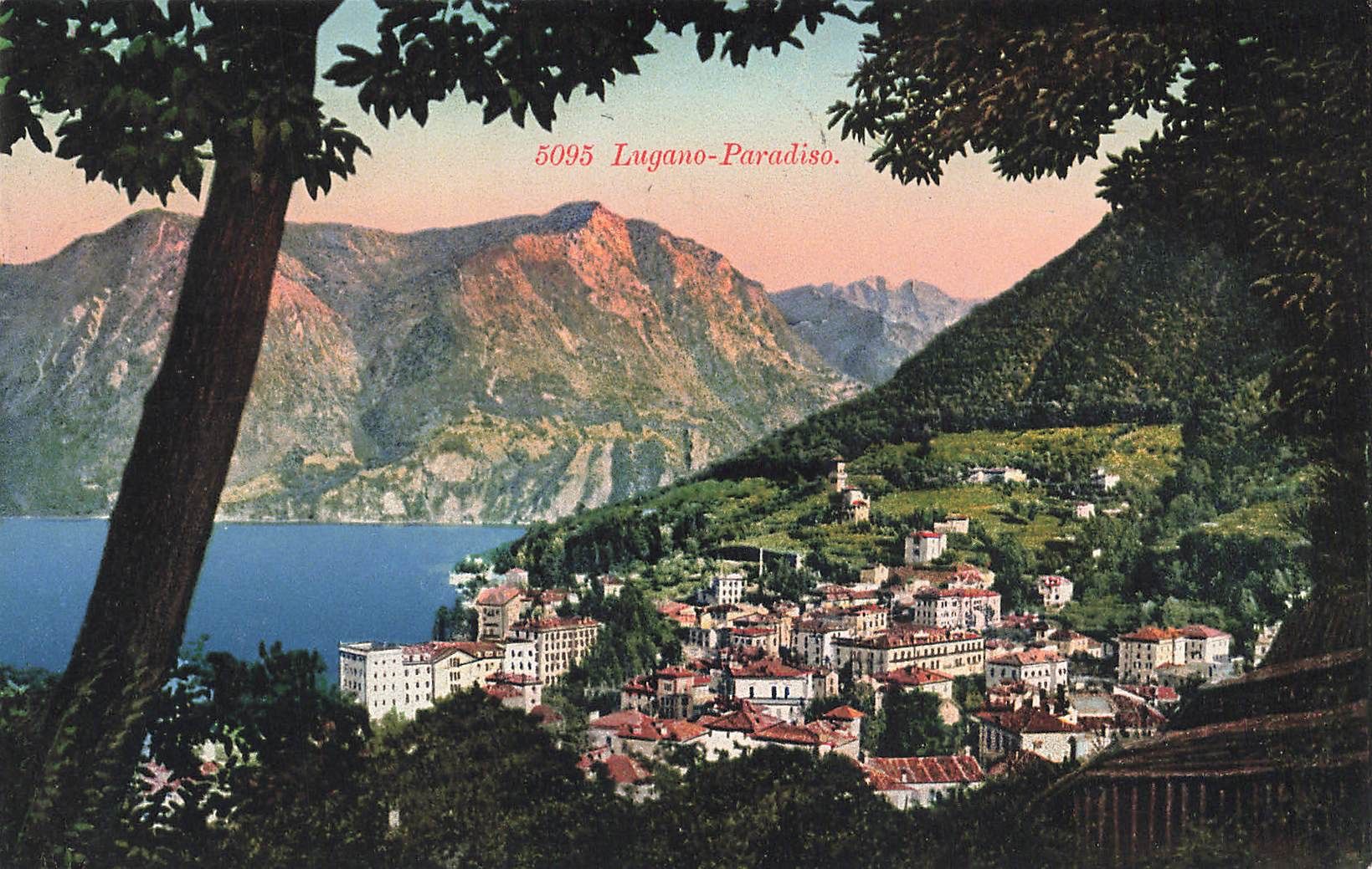 Cartoline postali: Lugano Paradiso TI Panorama – Usato da Biasca venduto da Blenio71