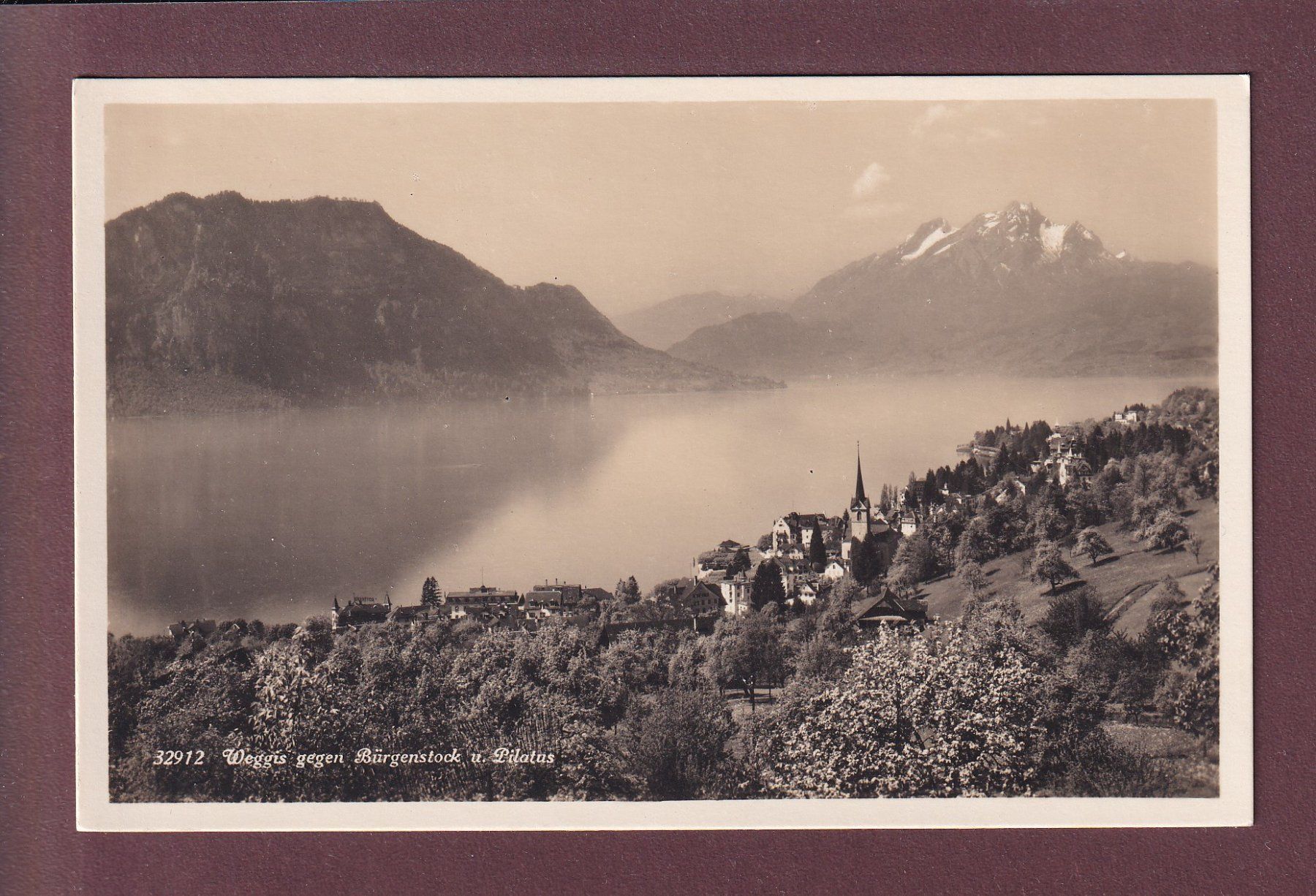 Cartoline postali: WEGGIS - Bürgenstock - Pilatus – Usato da Pully venduto da nicecards