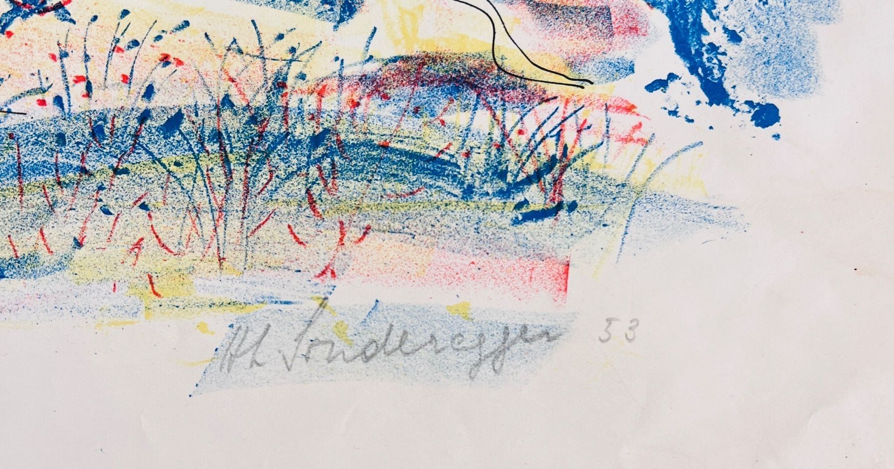 Grafica & Litografie: SONDEREGGER LITHOGRAPHIE SIGNIERT – Usato da Gersau venduto da grafik-kunst 5