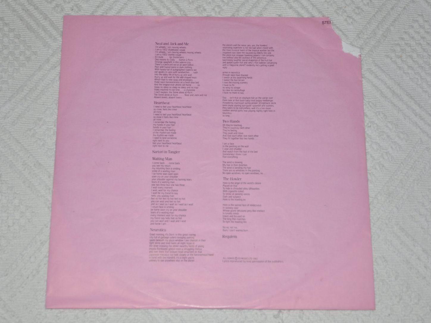 Dischi in vinile: LP King Crimson - Beat – Usato da Boll venduto da Theodora15 2