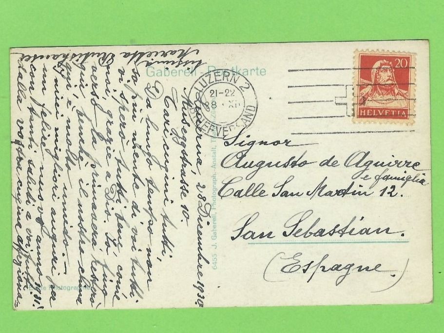 Cartoline postali: Luzern, Blick gegen die Hofkirche – Usato da Zürich venduto da t24_de 1