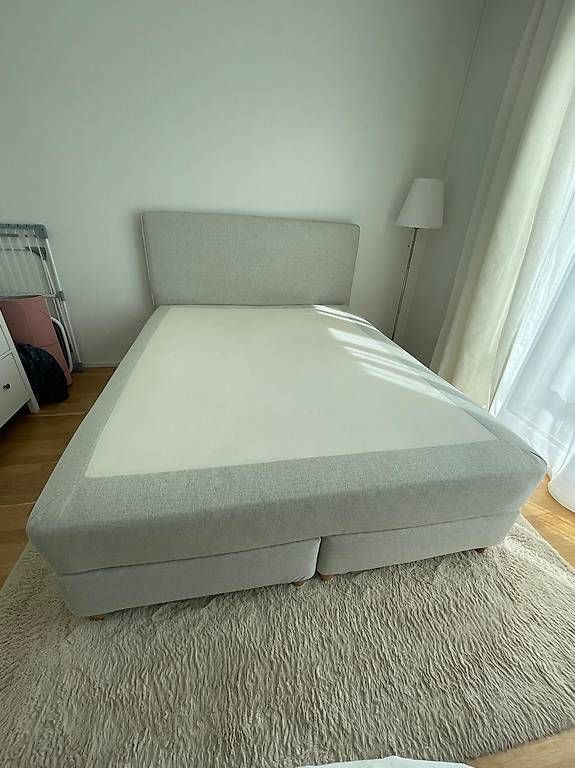 Lits: BOXSPRINGBETT HELLGRAU IKEA DUNVIK 160X200 – D'occasion à Basel par aam_2td7 1