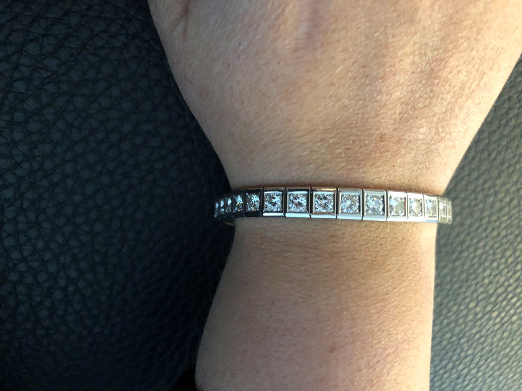 Bracciali & Braccialetti: %Brillianten Bracelet in Platin – Usato da Necker venduto da liq24