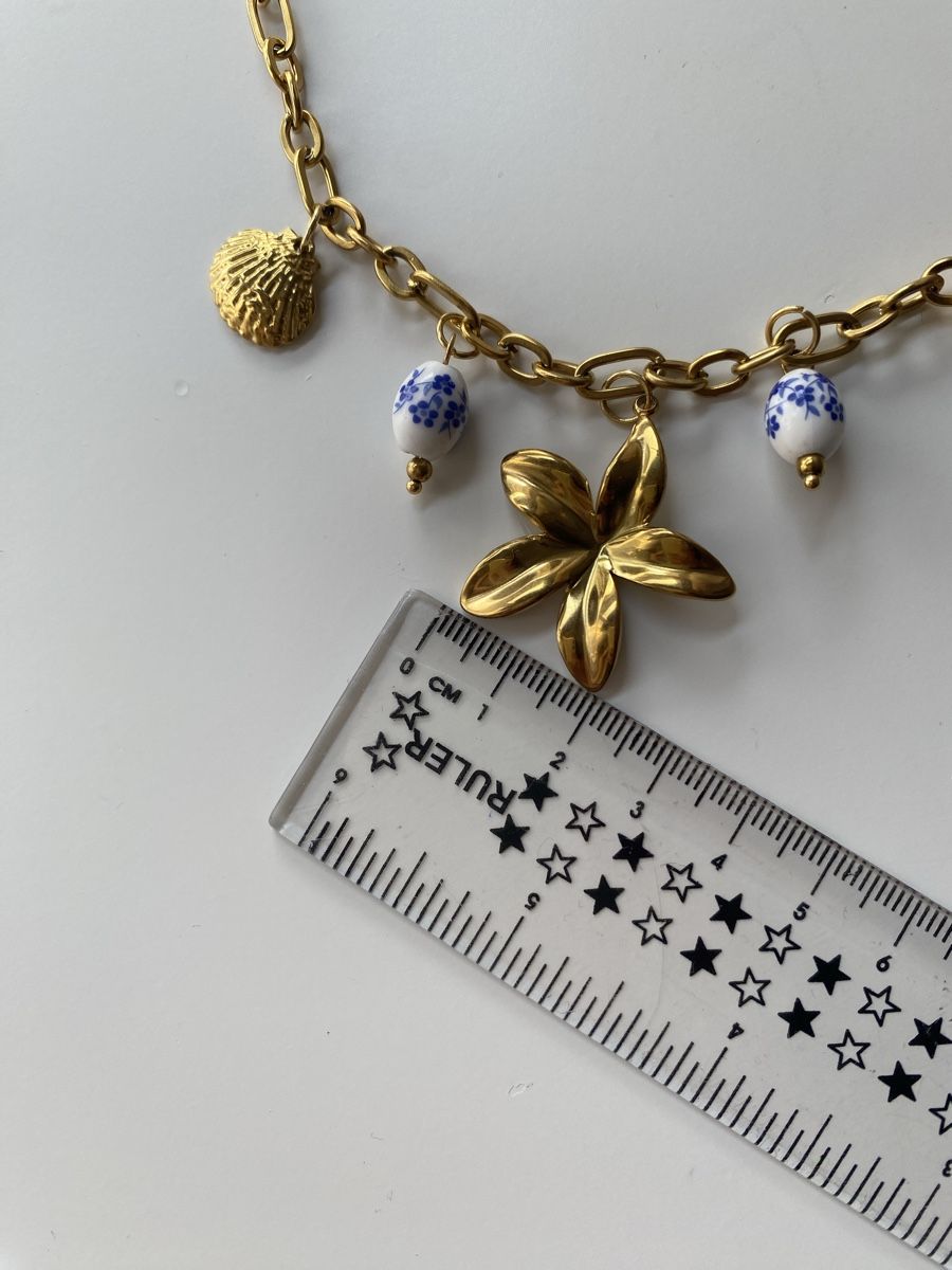 Murano Catenine: 18KGP Charms Panzerkette mit Glass Perlen – Nuovo (secondo la descrizione) da Givisiez venduto da dor_xb9k 3