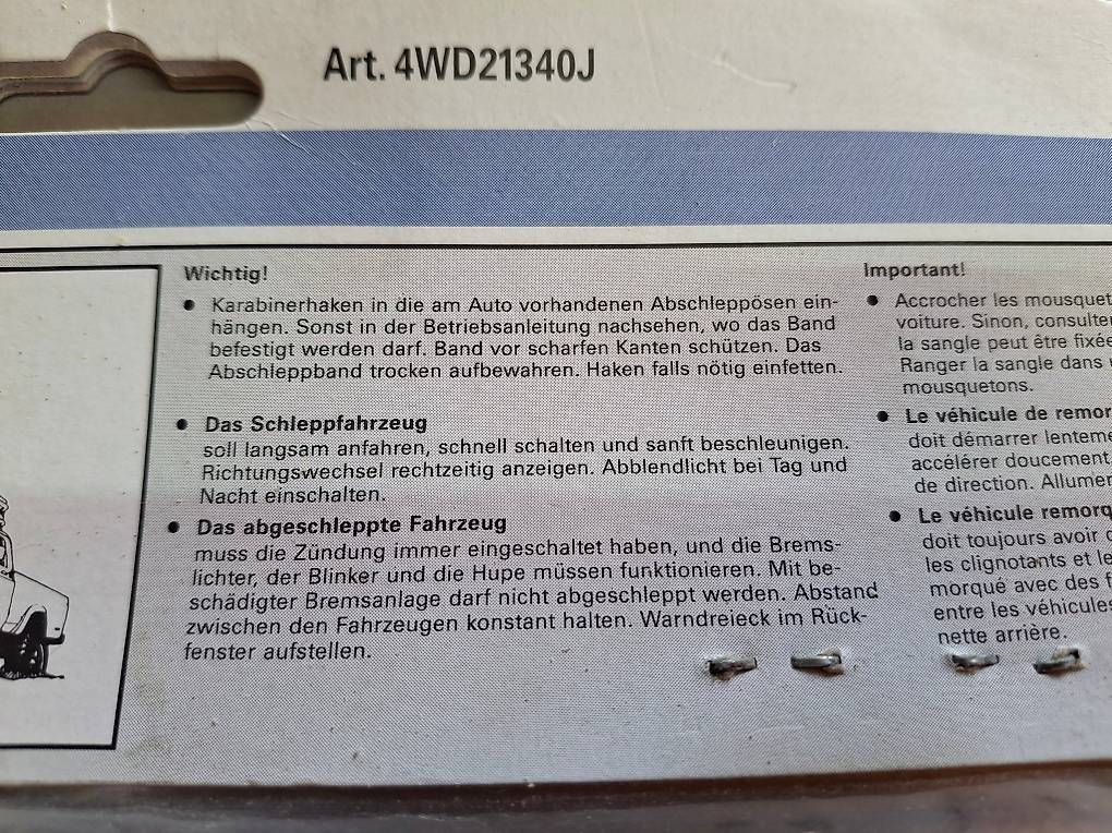 Corde di traino: SpanSet Abschleppband 5 m 5000 kg originalverpackt – Nuovo e nell'imballaggio originale da Rüti ZH venduto da Liliane_market 4