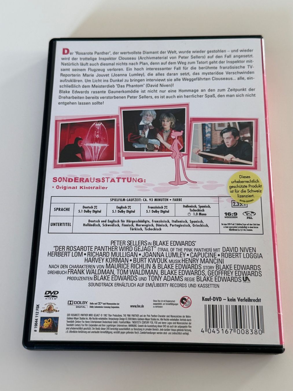 Tutti i DVDs: Der rosarote Panther wird gejagt - DVD – Usato da Altstätten SG venduto da sheamus 1
