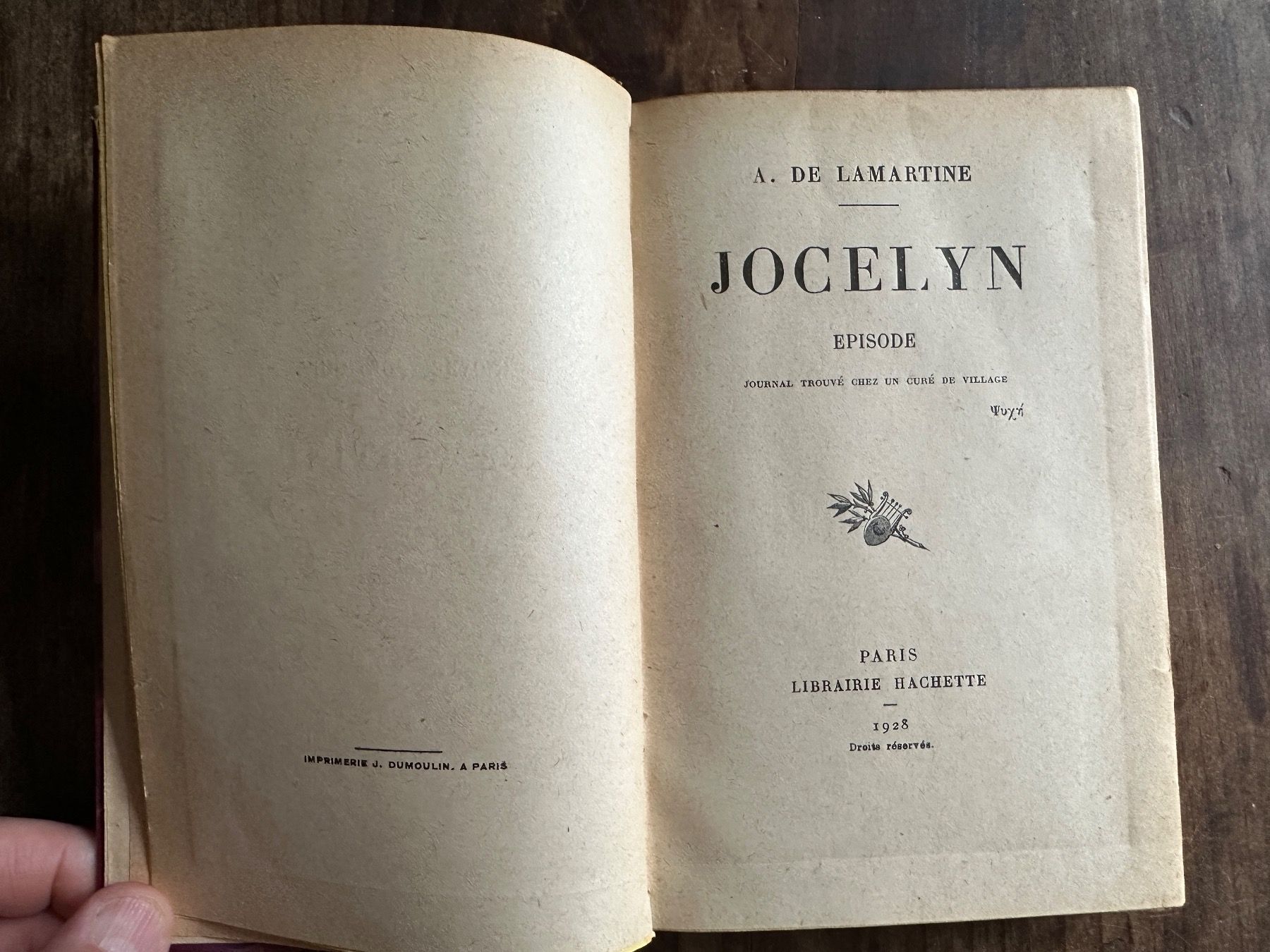 Libri: Alphonse de Lamartine: Jocelyn. – Usato da Zürich venduto da allp 2