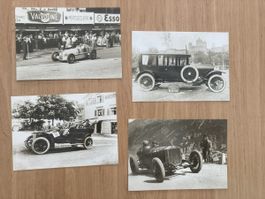 4 Postkarten Oldtimer Rennsport Schweiz 