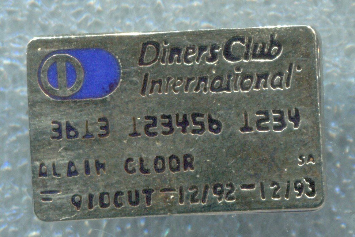 Placchette & Badge: Diners Club International – Usato da Winterthur venduto da Sammleroase