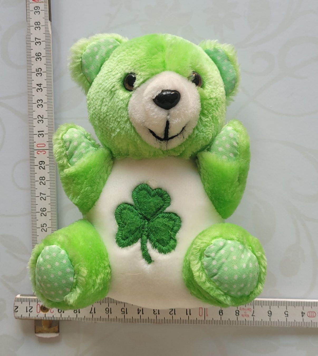 Giocattoli: Teddybär Plüschbär grün mit Kleeblatt – Usato da Zürich venduto da fourpaws 2